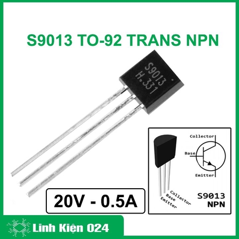 S9013 TO-92 TRANS NPN 0,5A 20V