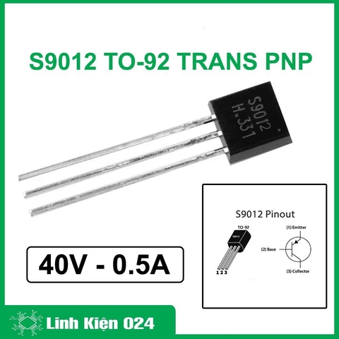 S9012 TO-92 TRANS PNP 0,5A 40V