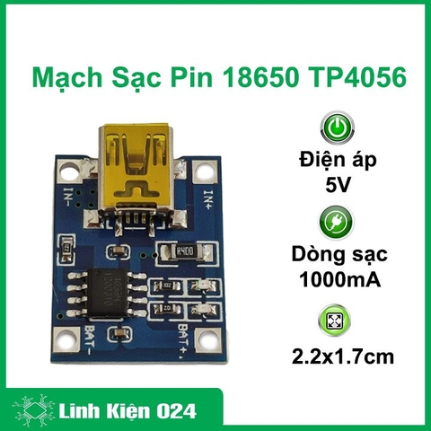Mạch Sạc Pin 18650 TP4056 Mini