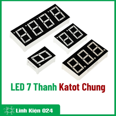 LED 7 Thanh 0.56inch Katot Chung - Sáng Đỏ