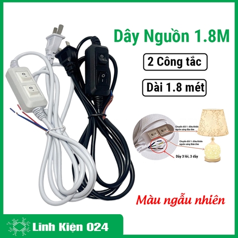 Dây Nguồn Dài 1.8m 2 Công Tắc