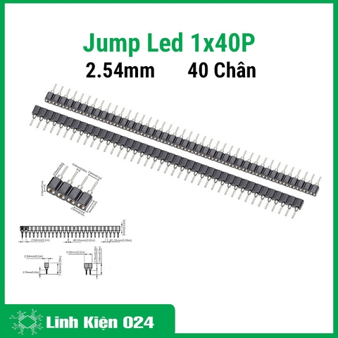 Jump Led Đơn 2.54mm 1x40P