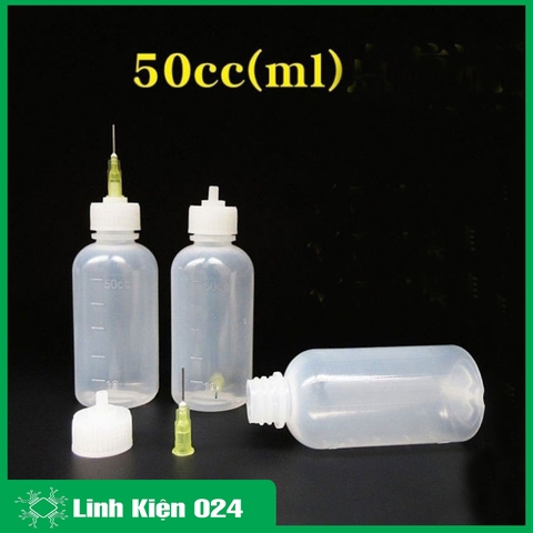 Lọ Đựng Dung Dịch 50Ml Kèm Kim Bơm Tiện Lợi