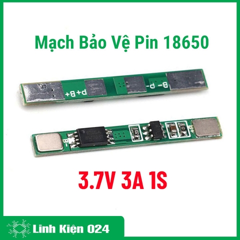 Module Bảo Vệ Quá Dòng Quá Áp Pin 18650 3.7V 3A 1S (K2H14-1)