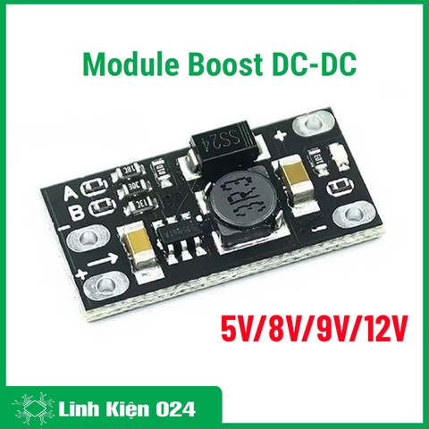 Module Boost DC-DC Ghim Điện Áp Ra 5V/8V/9V/12V Chuyên Dùng Cho Pin Lithium (K2C8-2)