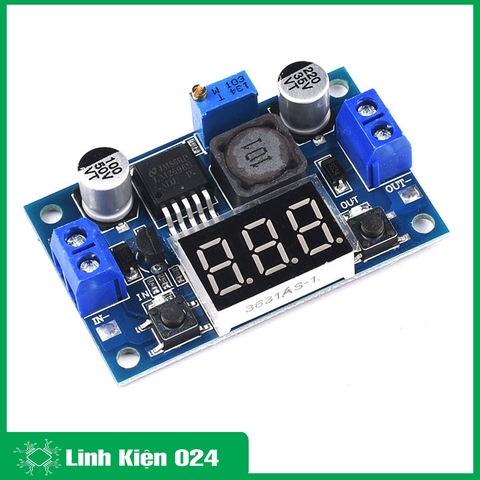 Module Buck Hạ Áp LM2596 Màn Hình Hiển Thị Led In 4-40V Out 1.25-37V 3A (K2F8)