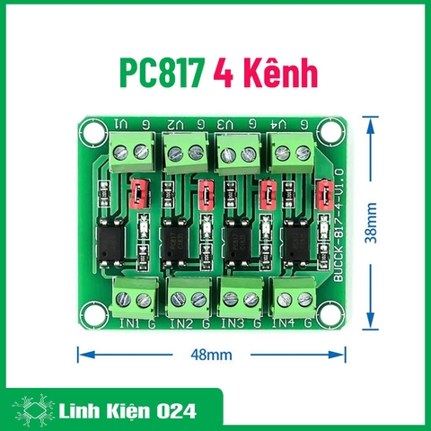 Module Cách Li Quang PC817 4 Kênh (K4C16)