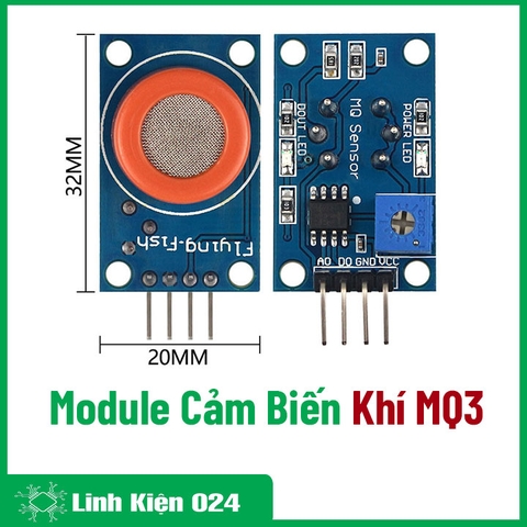 Module Cảm Biến Khí Rượu MQ3 (K3D18)