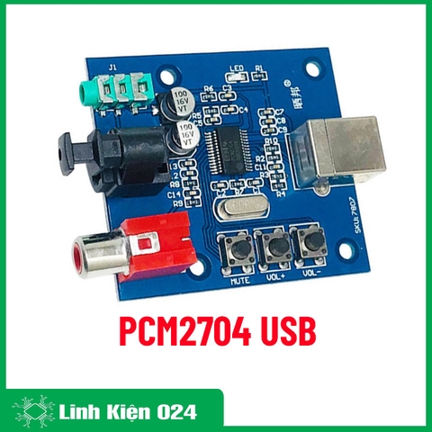 Module Giải Mã Card Âm Thanh PCM2704 USB (k5e5)