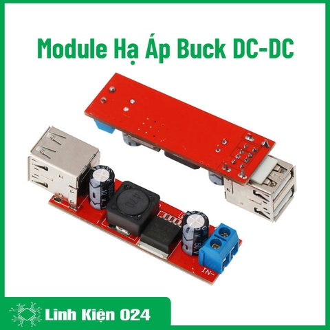 Module Hạ Áp Buck DC-DC Vin 6V-40VDC Vout 5V 3A 2 Đầu RA V1 (K2E4)