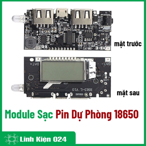 Module Sạc Pin Dự Phòng 18650 V4 1A/2A Hiển Thị LCD (K2A4)