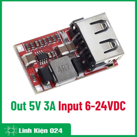 Module Sạc Nhanh 5V 3A Input 6-24VDC (k2f5)