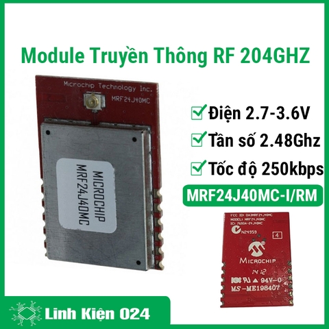 Module Truyền Thông RF 204GHZ MRF24J40MC-I/RM