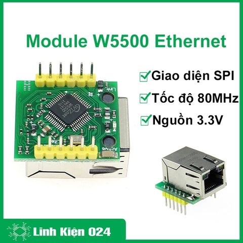Module W5500 Ethernet TCP/IP Tương Thích Với Giao Diện Mạng WIZ820IO