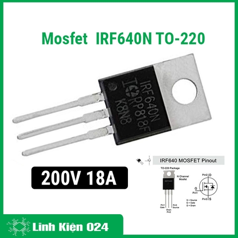 Mosfet IRF640N TO-220 18A 200V N-CH (K9C3)