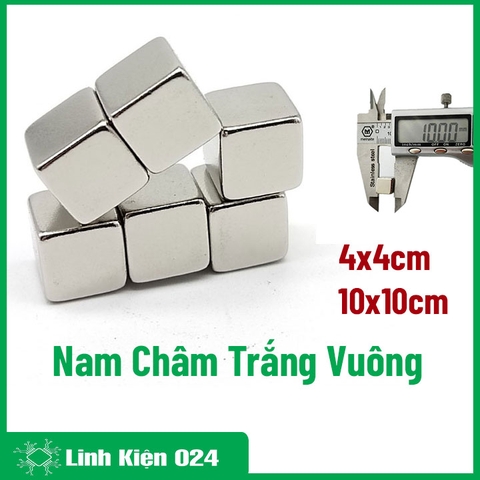 Nam Châm Đất Hiếm Vuông Nhiều Kích Thước - 1 Viên