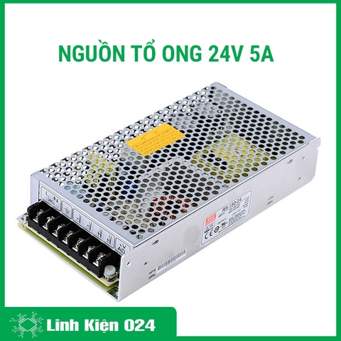 Nguồn Tổ Ong 24V 5A Không Có Quạt