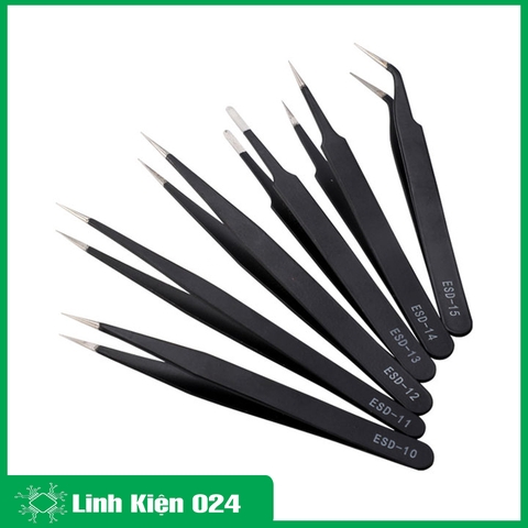 Nhíp Kẹp Linh Kiện Điện Tử Đủ Loại Sơn Tĩnh Điện ESD