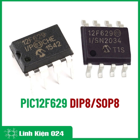 PIC12F629 Kiểu Chân SOP8/DIP8 ( K9D11)