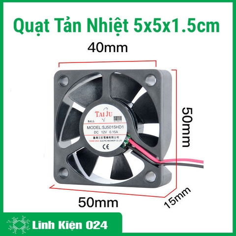 Quạt Tản Nhiệt 5x5x1.5cm 12VDC