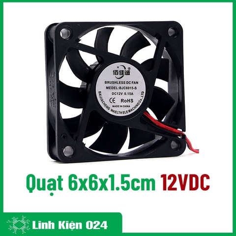 Quạt Tản Nhiệt 6015 6x6x1.5cm 12V