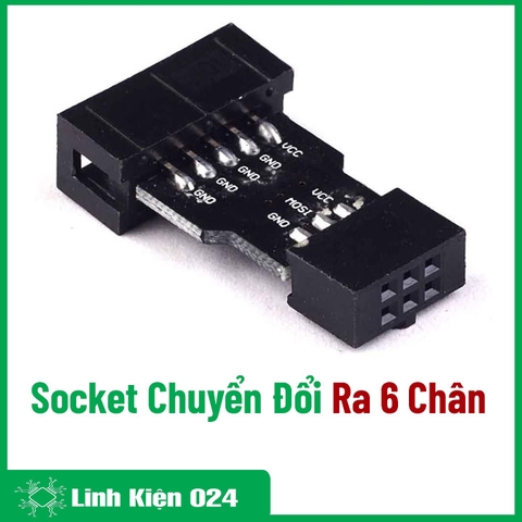 Socket Chuyển Đổi AVRISP / USBasp / STK500 10 Chân Ra 6 Chân (K2H9)