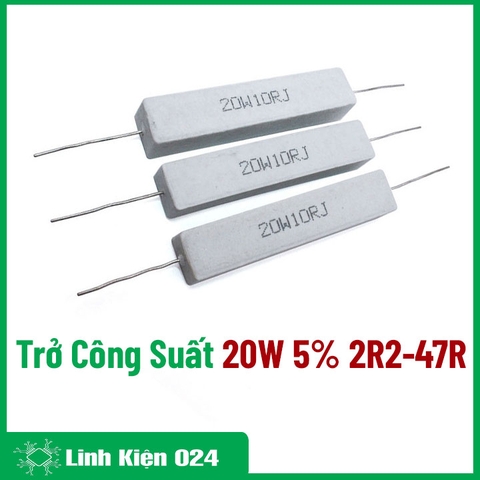 Điện Trở Công Suất 20W 5% ( Trở Sứ )