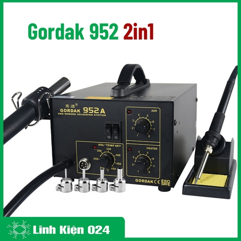 Máy Khò Nhiệt Và Hàn Thiếc 2 in 1 Gordak 952