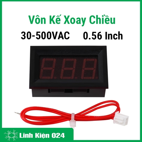 Vôn Kế Xoay Chiều 30-500VAC 0.56 Inch