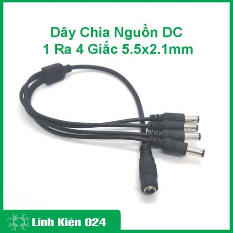 Dây Chia Nguồn DC 1 Ra 4 5.5x2.1