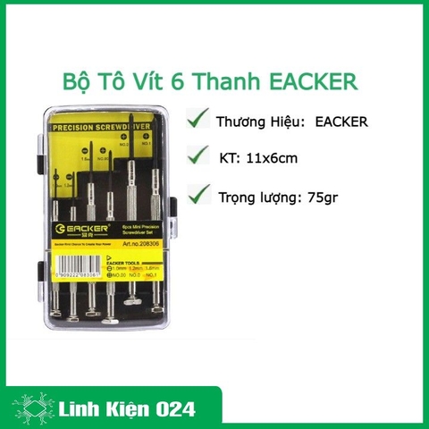 Bộ Tô Vít 6 Thanh EACKER