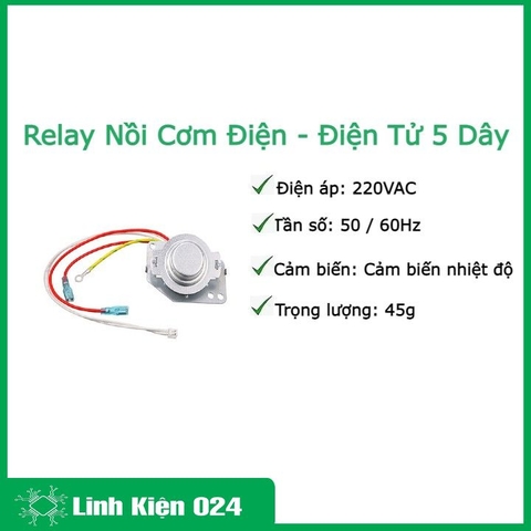 Relay Nồi Cơm Điện - Điện Tử 5 Dây