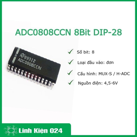 ADC0808CCN 8Bit DIP-28