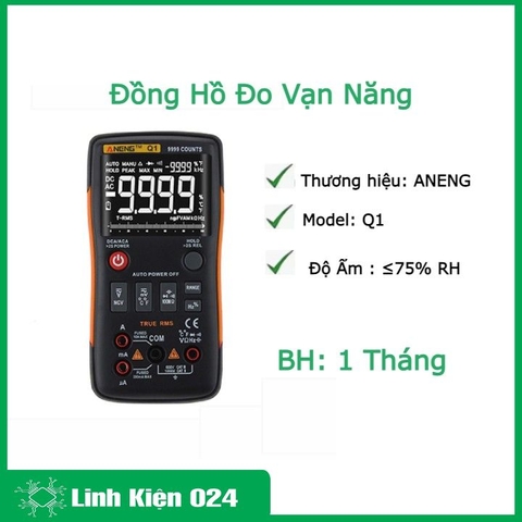 Đồng Hồ Đo Vạn Năng ANENG Q1 Siêu Phẩm Chính Hãng (BH 06 Tháng)