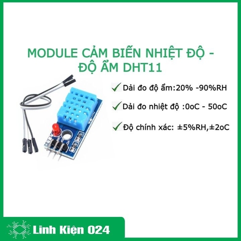 MODULE CẢM BIẾN NHIỆT ĐỘ - ĐỘ ẨM DHT11 (k3c14)