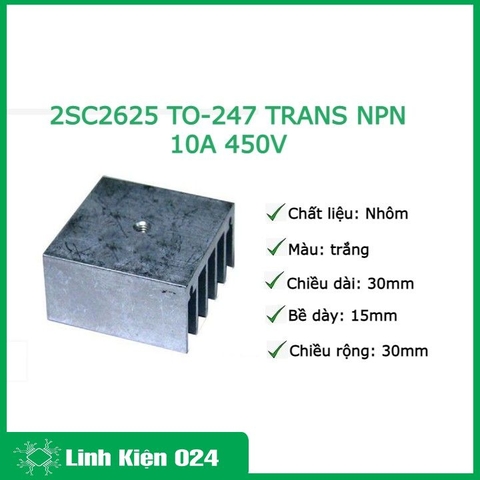Tản Nhiệt Nhôm 3x3x1.5cm (Tản Nhiệt 2003, Tản Nhiệt 2030)