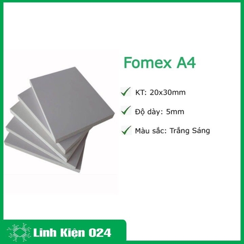 Fomex A4 Dày 5mm (20x30cm)