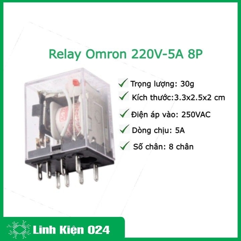 Relay Omron 220V-5A 8P