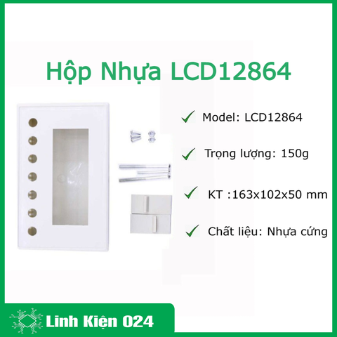 Hộp Nhựa 163x102x50 LCD12864