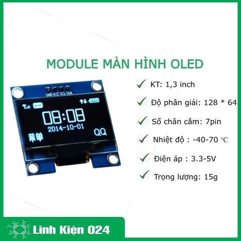 MODULE MÀN HÌNH OLED V1 0.96 INCH IIC 12864 (k5e20)