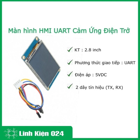 Màn hình HMI UART Cảm Ứng Điện Trở 2.8 inch (k5b18)