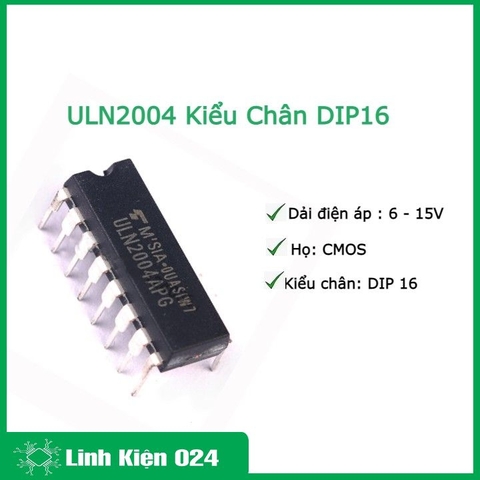 ULN2004 Kiểu Chân DIP16