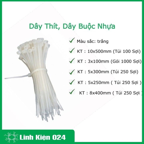Dây Thít, Dây Buộc Nhựa Giá Rẻ Đủ Kích Thước