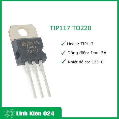 TIP117 TO220 100V/2A/50WPNP Darlington Transistor (k9E3)