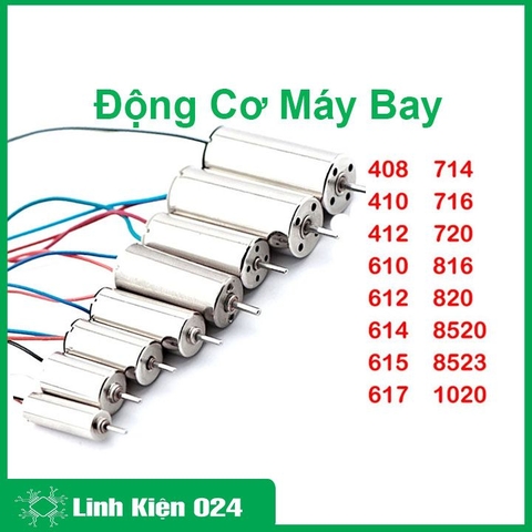 Động Cơ Máy Bay 716 3.7V Trục Dài 5-8mm Đường Kính Trục 1mm