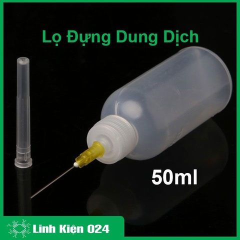 Lọ Đựng Dung Dịch 50Ml Kèm Kim Tiêm Tiện Lợi