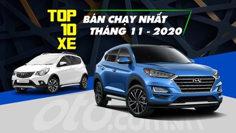 Top 10 xe bán chạy nhất thị trường Việt tháng 11/2020: VinFast Fadil tăng trưởng mạnh, vượt Hyundai Accent