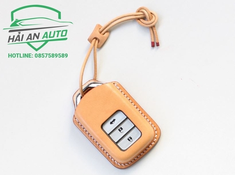 Bao da chìa khóa smartkey Honda handmade - Mẫu hở nút