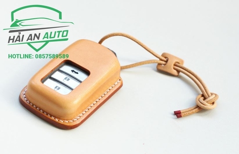 Bao da chìa khóa smartkey Honda handmade - Mẫu hở nút