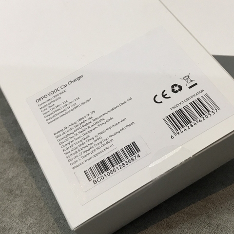 Tẩu Sạc Nhanh Xe Hơi - Oppo VOOC Car Charger V103 3.5 A Chính Hãng
